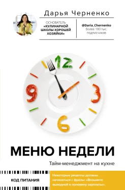 Черненко Д. Ю., Меню недели. тайм-менеджмент на кухне